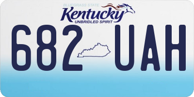 KY license plate 682UAH