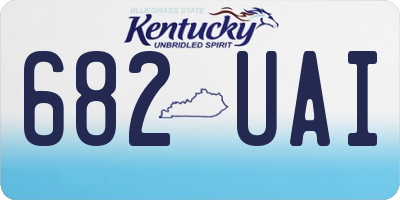 KY license plate 682UAI