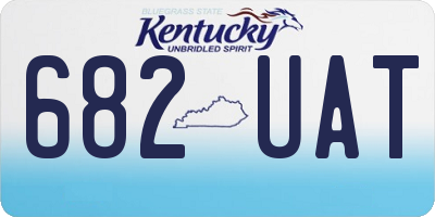 KY license plate 682UAT