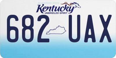 KY license plate 682UAX