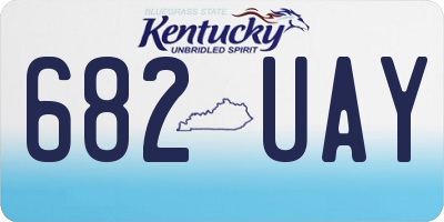 KY license plate 682UAY