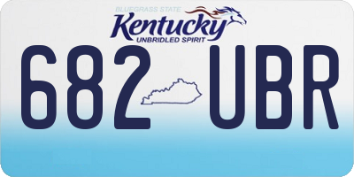 KY license plate 682UBR