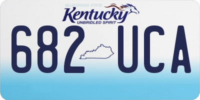 KY license plate 682UCA