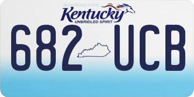 KY license plate 682UCB