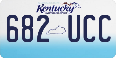 KY license plate 682UCC