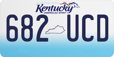KY license plate 682UCD