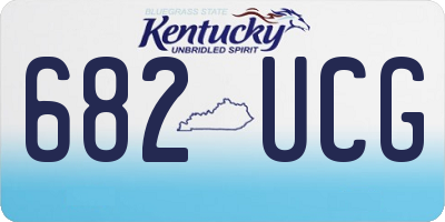 KY license plate 682UCG