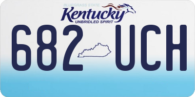 KY license plate 682UCH