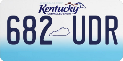 KY license plate 682UDR