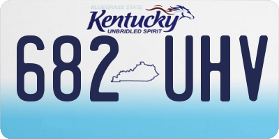KY license plate 682UHV