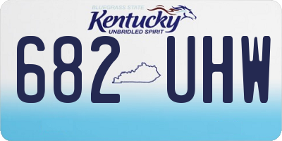 KY license plate 682UHW
