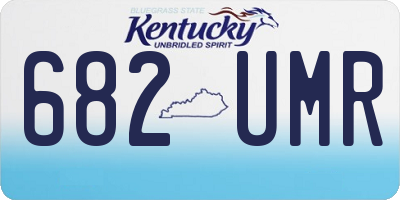 KY license plate 682UMR