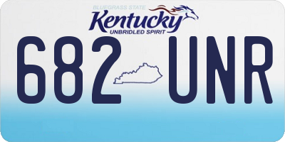 KY license plate 682UNR