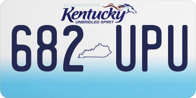 KY license plate 682UPU