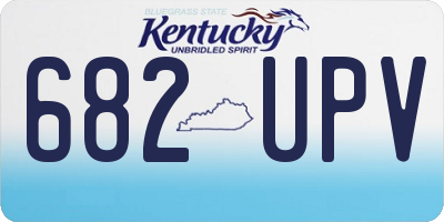 KY license plate 682UPV