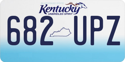 KY license plate 682UPZ