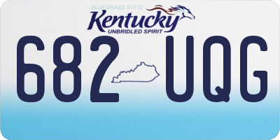 KY license plate 682UQG