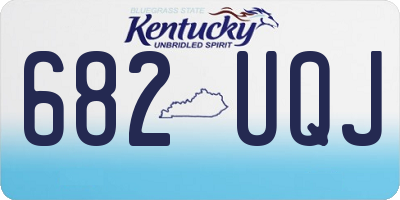 KY license plate 682UQJ