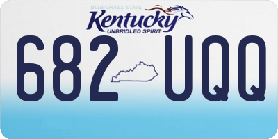 KY license plate 682UQQ