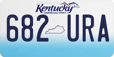 KY license plate 682URA