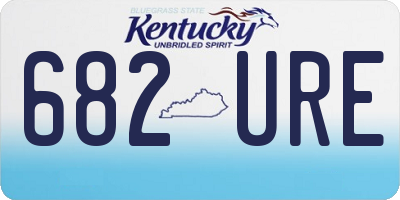 KY license plate 682URE