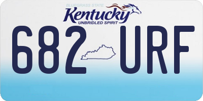 KY license plate 682URF