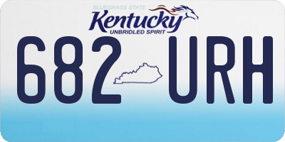 KY license plate 682URH