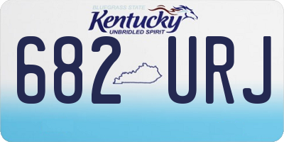 KY license plate 682URJ