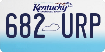 KY license plate 682URP