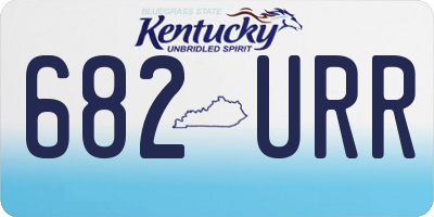 KY license plate 682URR