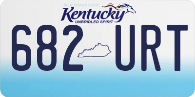 KY license plate 682URT