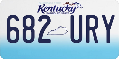 KY license plate 682URY
