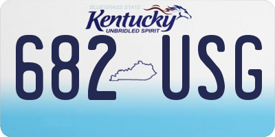 KY license plate 682USG