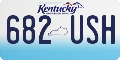 KY license plate 682USH