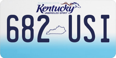 KY license plate 682USI