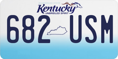 KY license plate 682USM