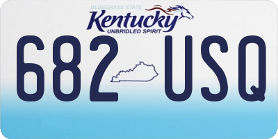 KY license plate 682USQ