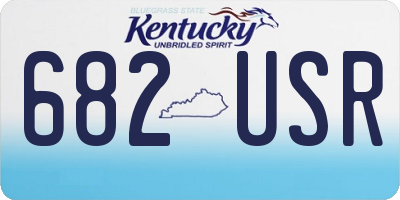 KY license plate 682USR