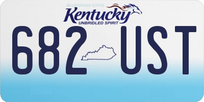 KY license plate 682UST