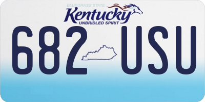 KY license plate 682USU