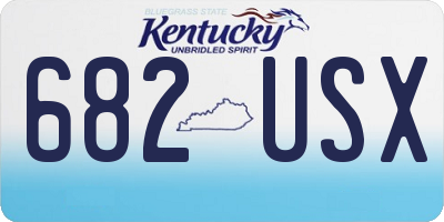 KY license plate 682USX