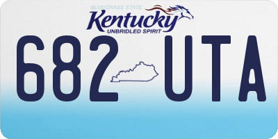 KY license plate 682UTA
