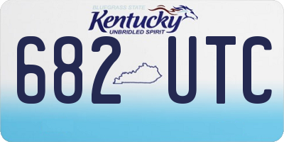 KY license plate 682UTC