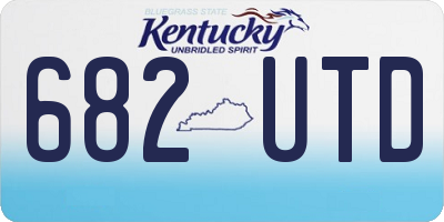 KY license plate 682UTD