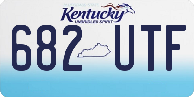 KY license plate 682UTF