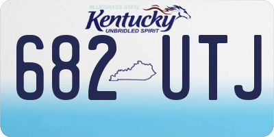 KY license plate 682UTJ
