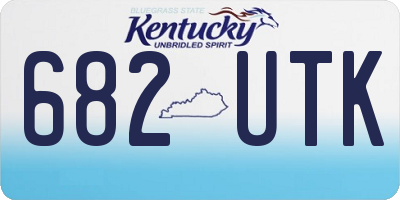 KY license plate 682UTK