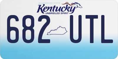 KY license plate 682UTL