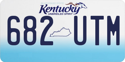 KY license plate 682UTM