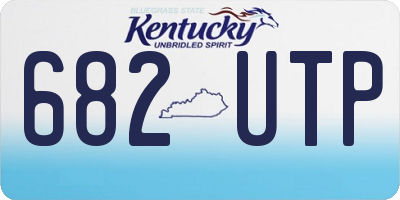 KY license plate 682UTP